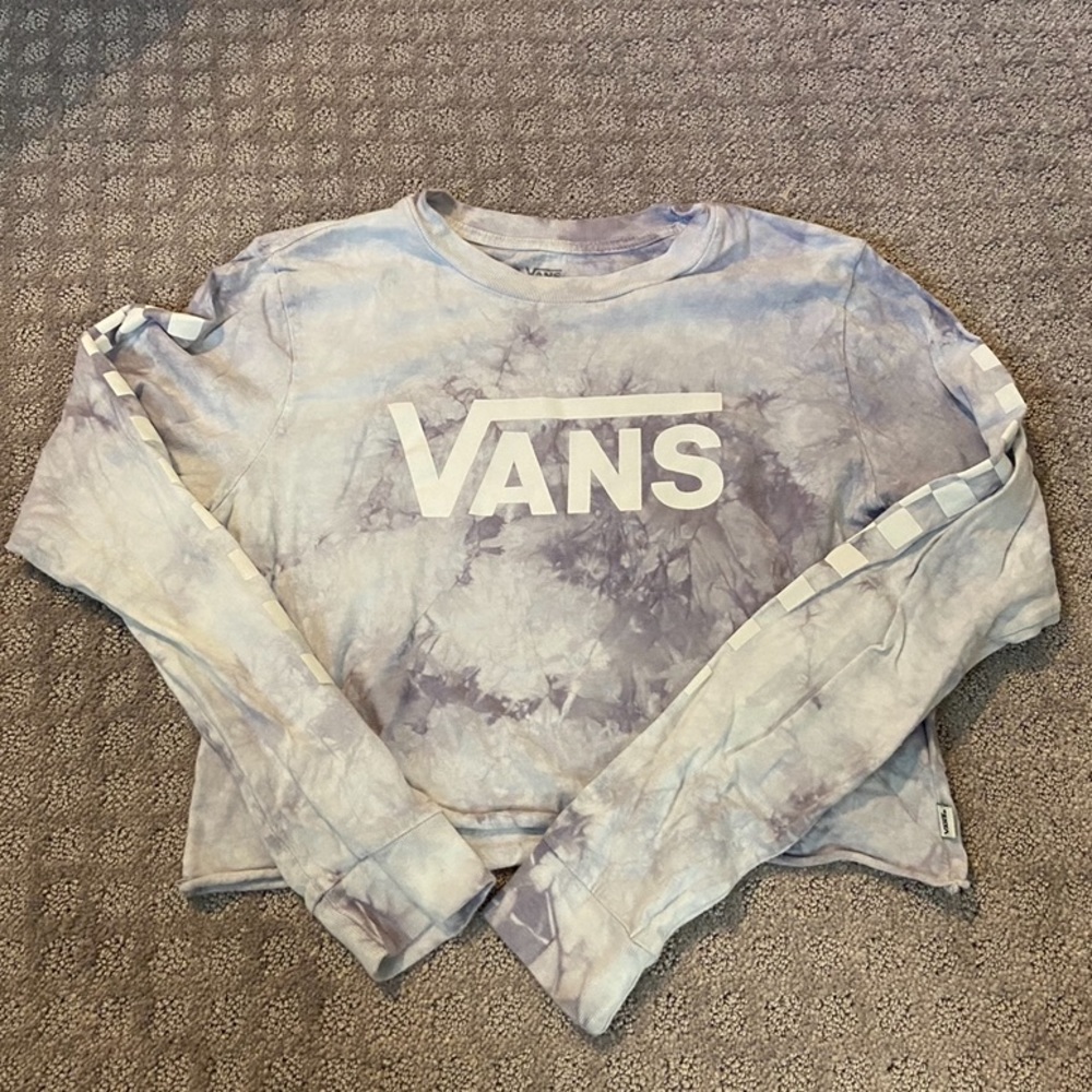 Cropped vans long sleeve tee
